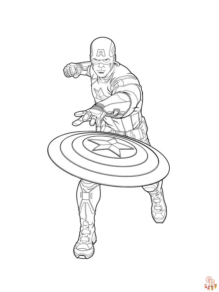 coloriage Captain America