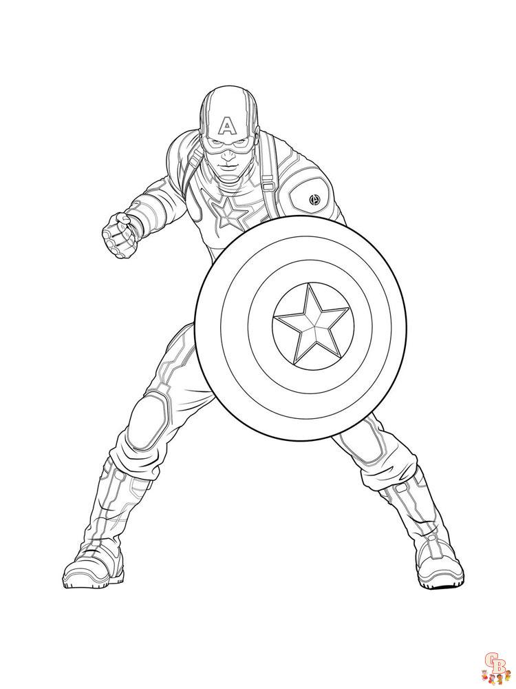 coloriage Captain America