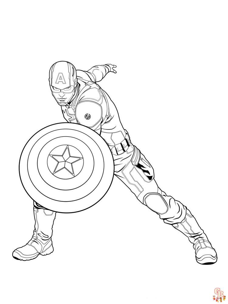 coloriage Captain America