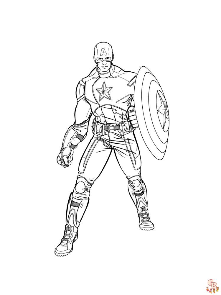 coloriage Captain America