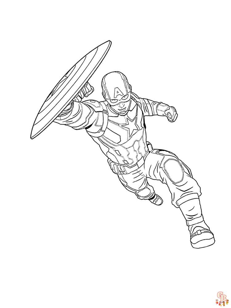 coloriage Captain America