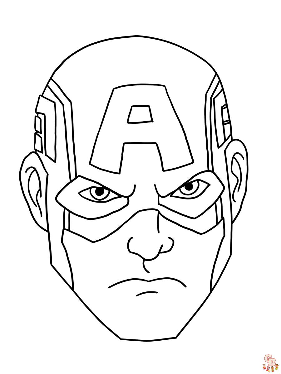 coloriage Captain America