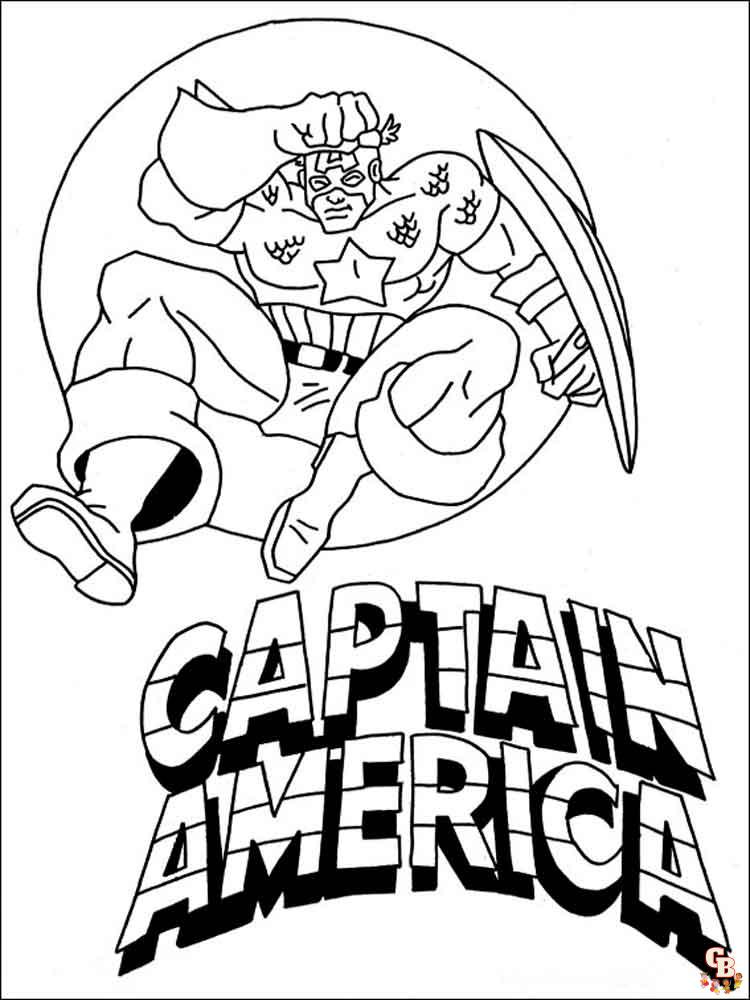 coloriage Captain America