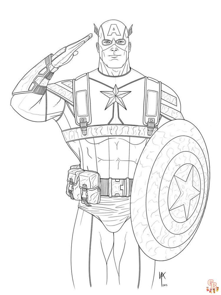 coloriage Captain America