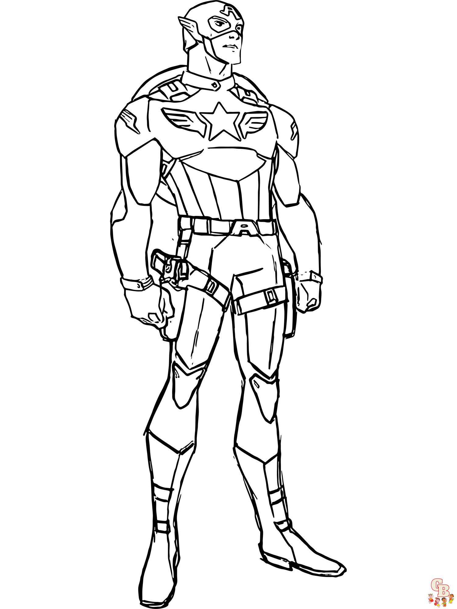 coloriage Captain America