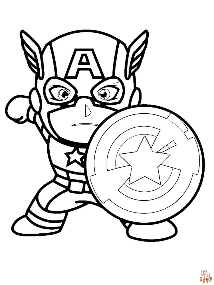 coloriage Captain America