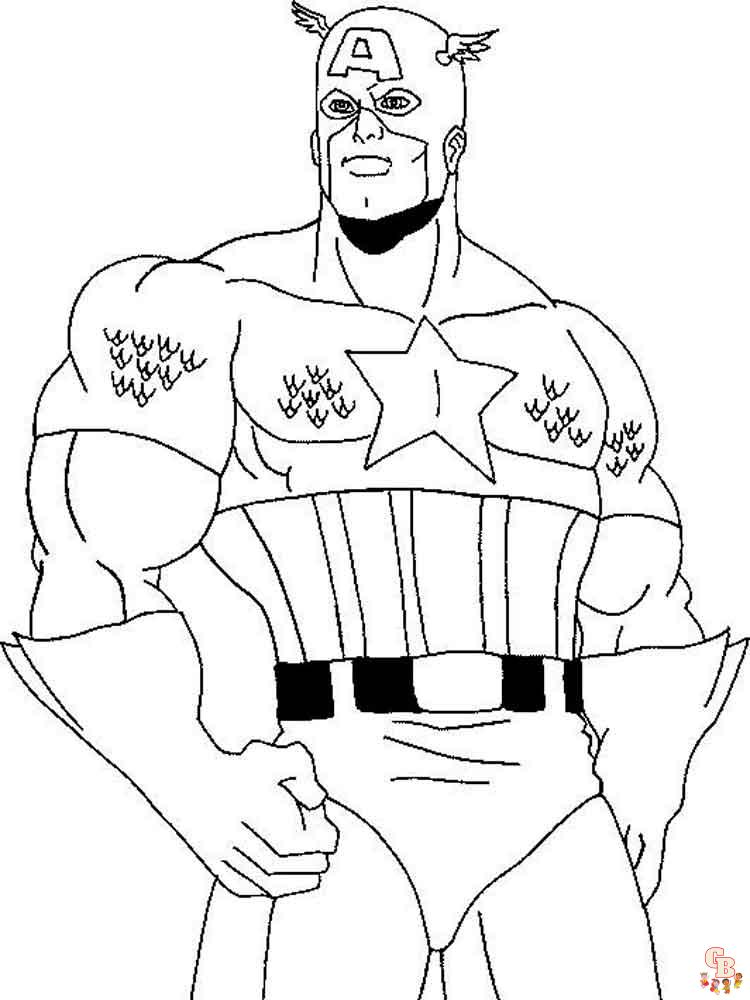 coloriage Captain America