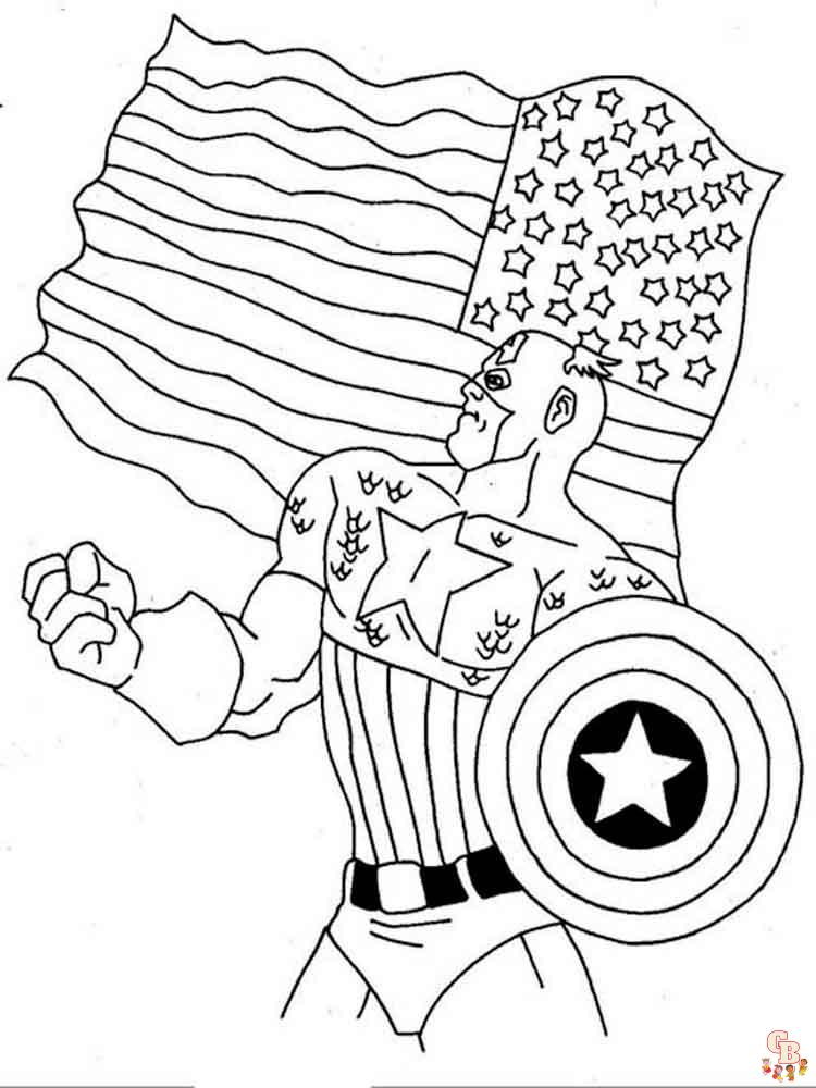 coloriage Captain America