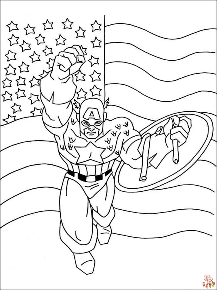 coloriage Captain America