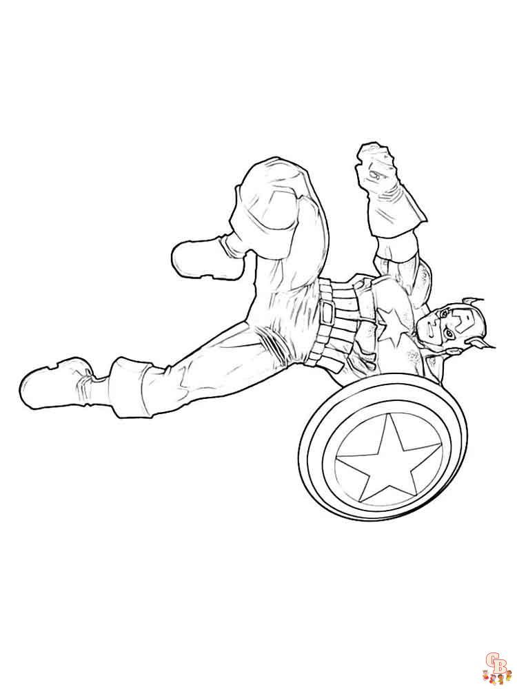 coloriage Captain America