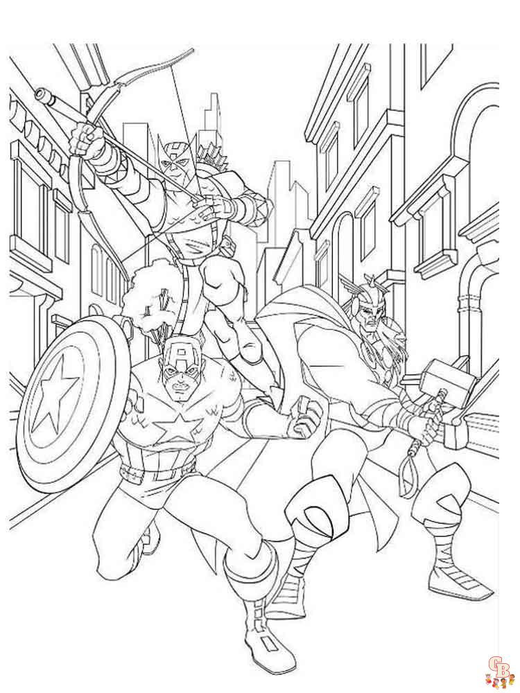 coloriage Captain America