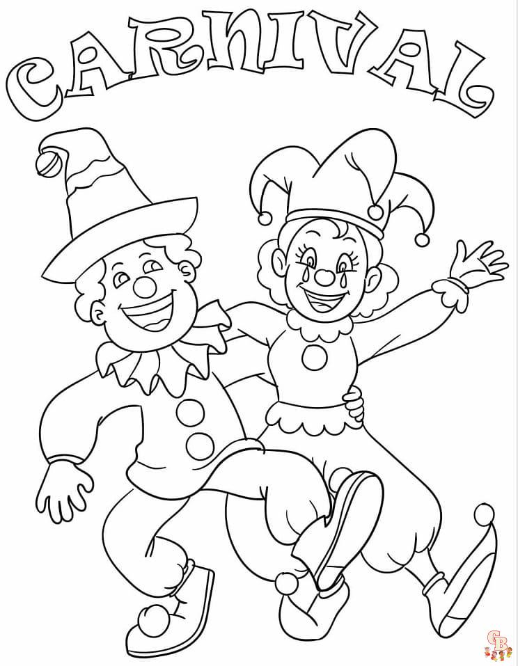 coloriage Carnaval