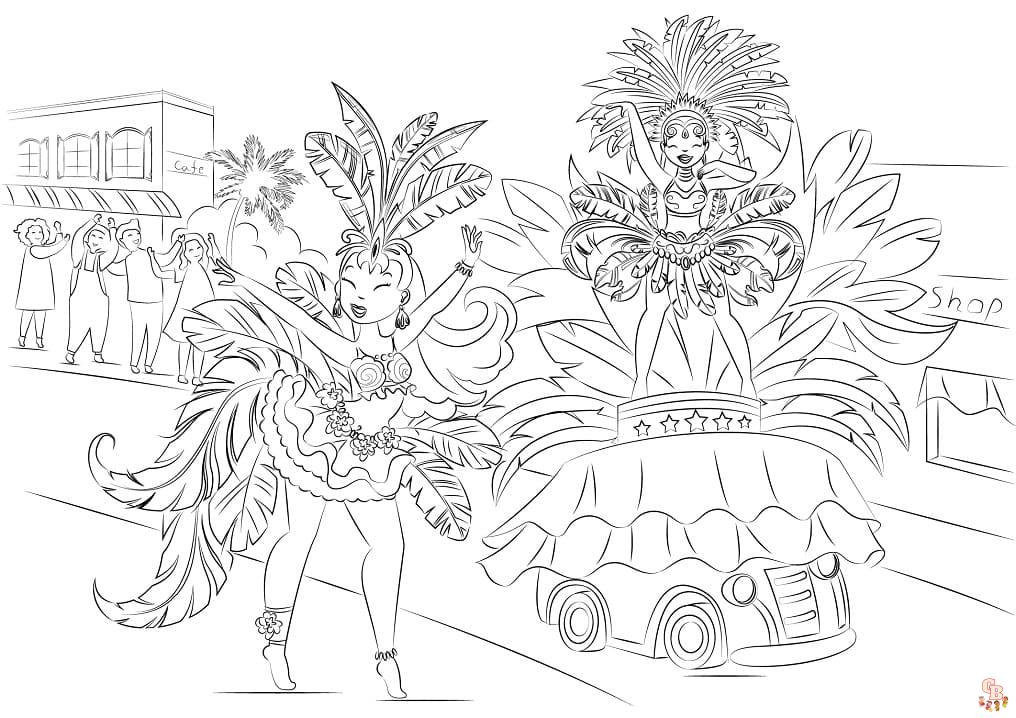 coloriage Carnaval