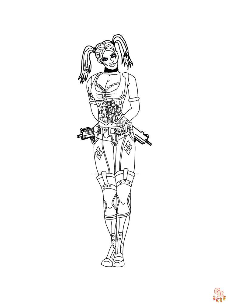 coloriage Harley Quinn