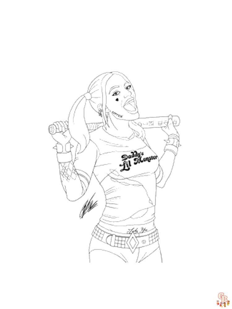 coloriage Harley Quinn