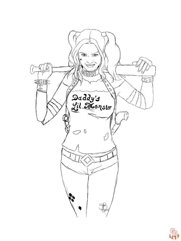 coloriage Harley Quinn