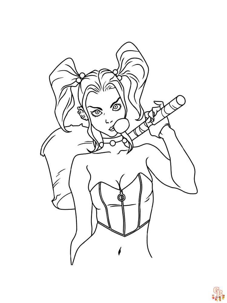 coloriage Harley Quinn