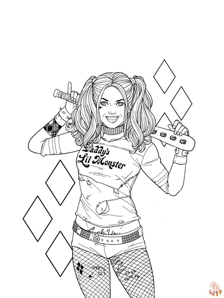 coloriage Harley Quinn