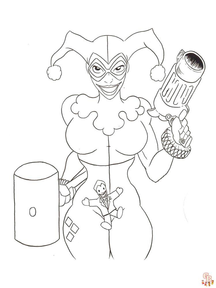 coloriage Harley Quinn