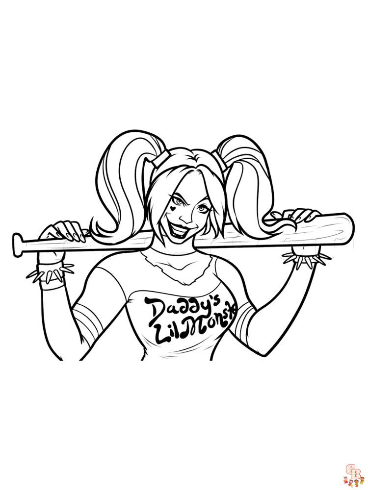 coloriage Harley Quinn