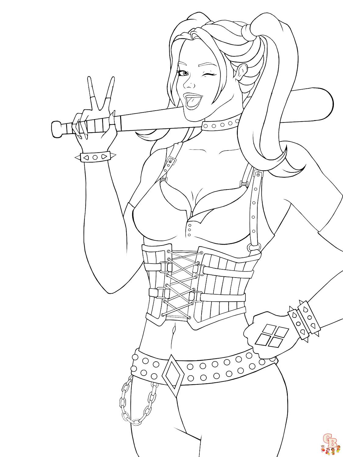 coloriage Harley Quinn