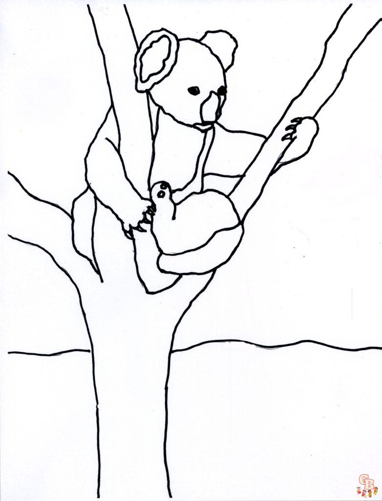 coloriage Koala