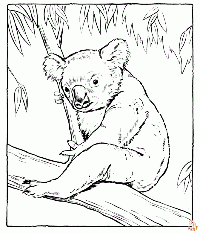 coloriage Koala