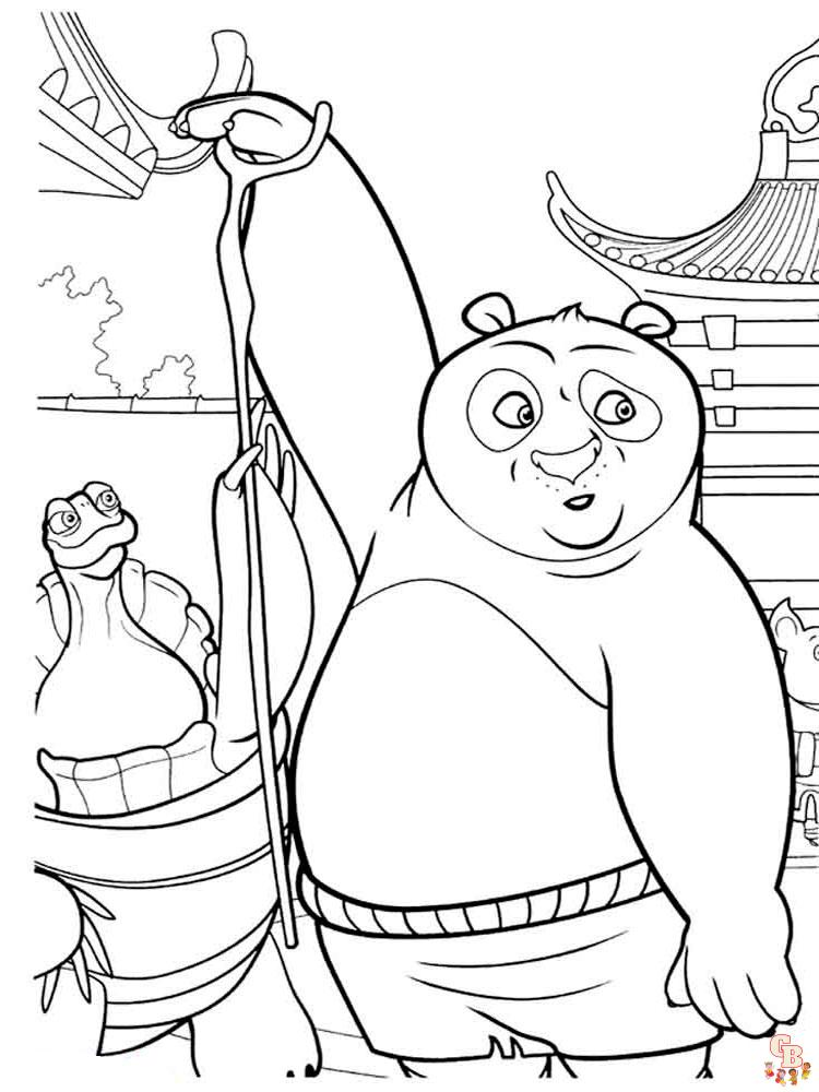 coloriage Kung Fu Panda