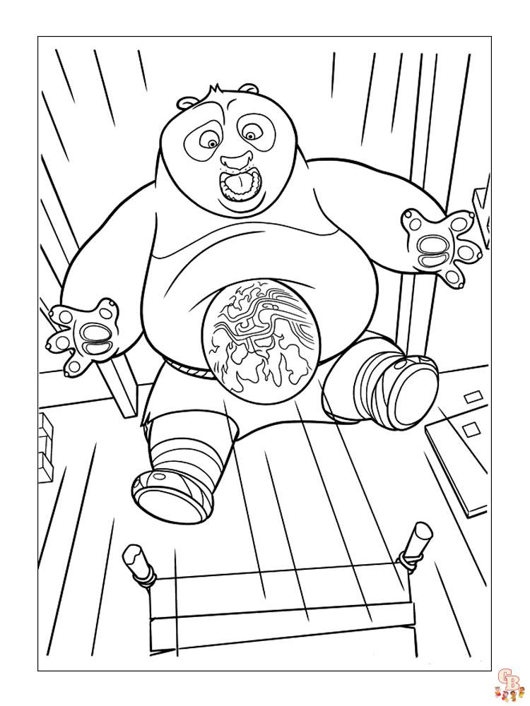 coloriage Kung Fu Panda