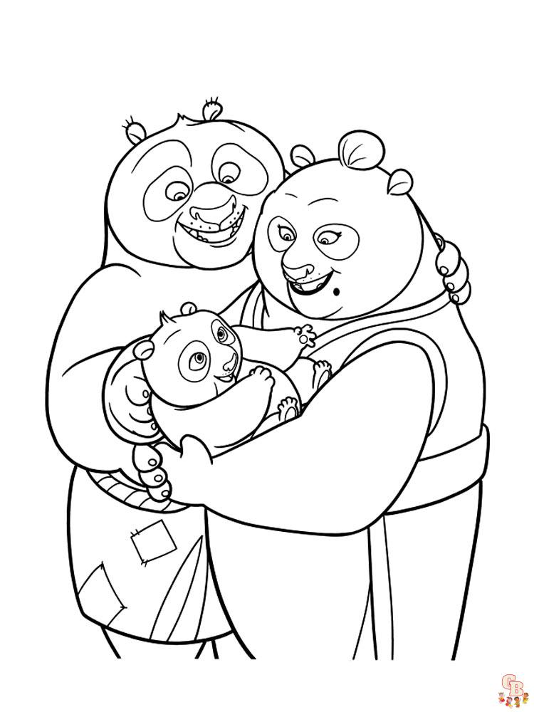 coloriage Kung Fu Panda