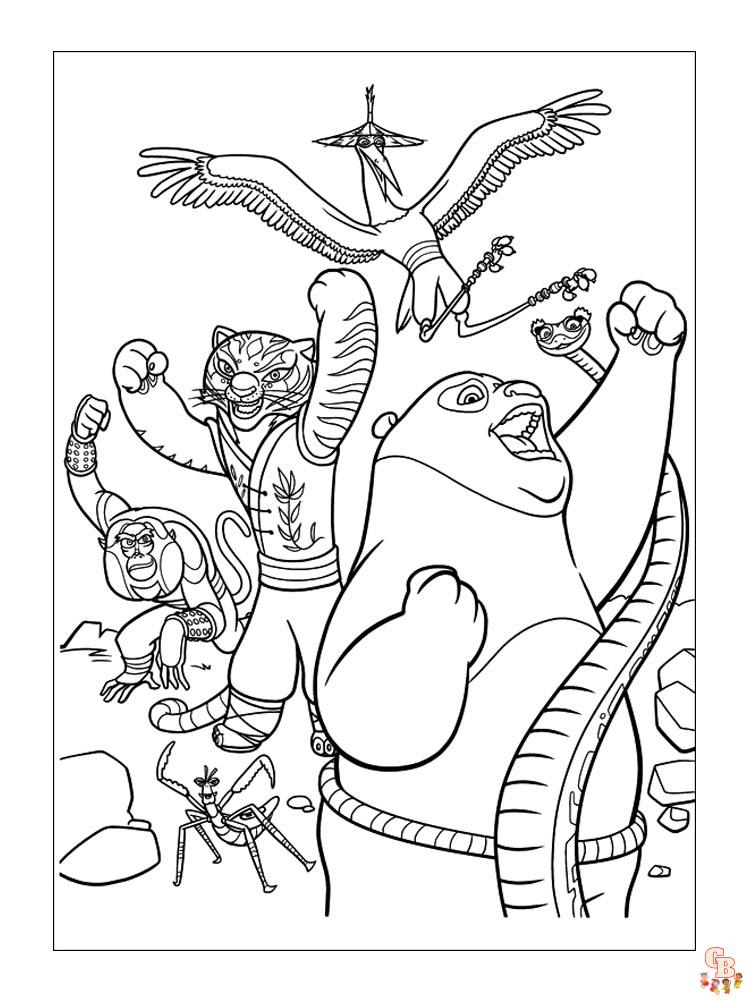 coloriage Kung Fu Panda