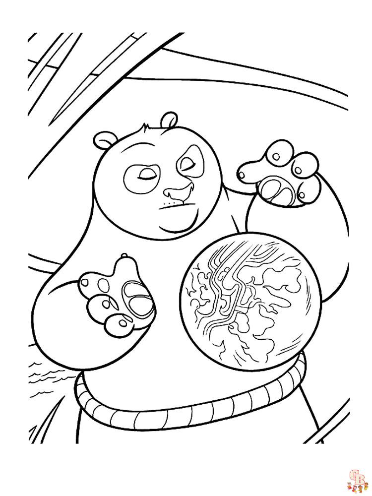 coloriage Kung Fu Panda