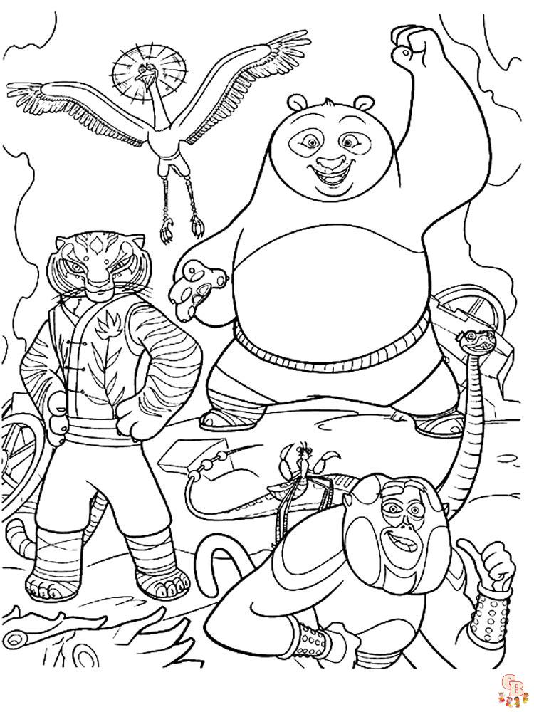 coloriage Kung Fu Panda