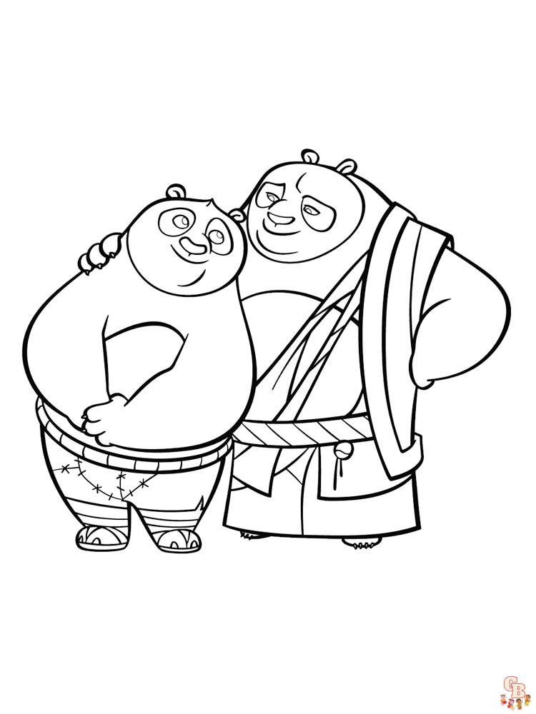 coloriage Kung Fu Panda