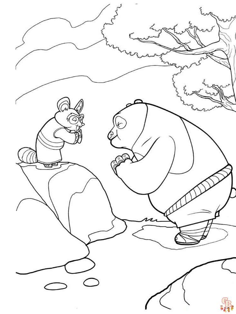 coloriage Kung Fu Panda