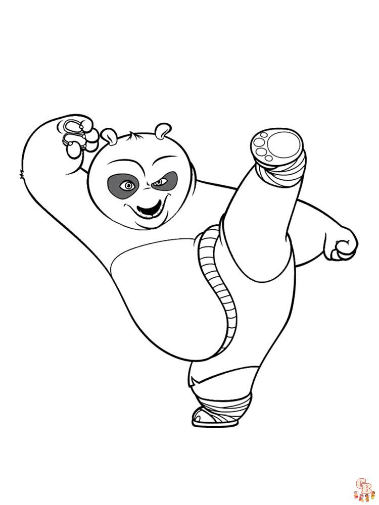 coloriage Kung Fu Panda