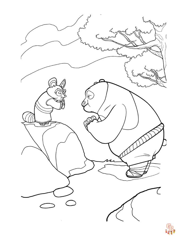 coloriage Kung Fu Panda