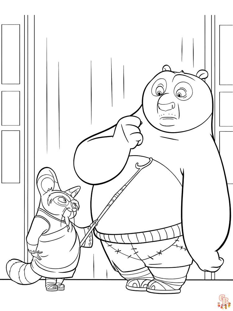 coloriage Kung Fu Panda