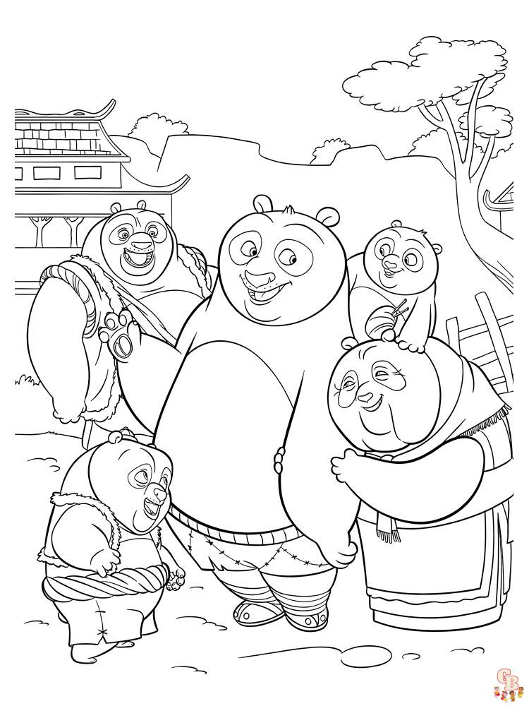 coloriage Kung Fu Panda