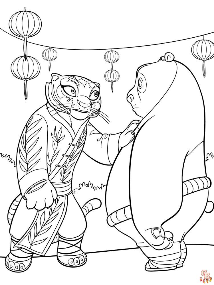 coloriage Kung Fu Panda