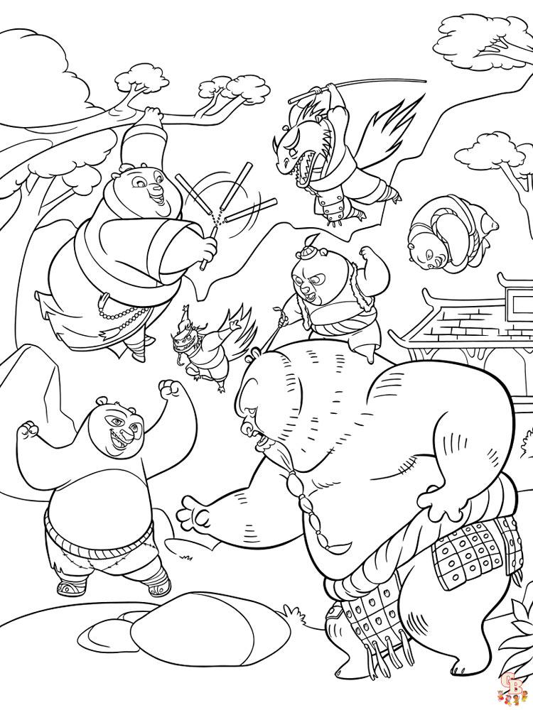 coloriage Kung Fu Panda