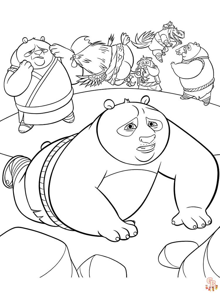 coloriage Kung Fu Panda