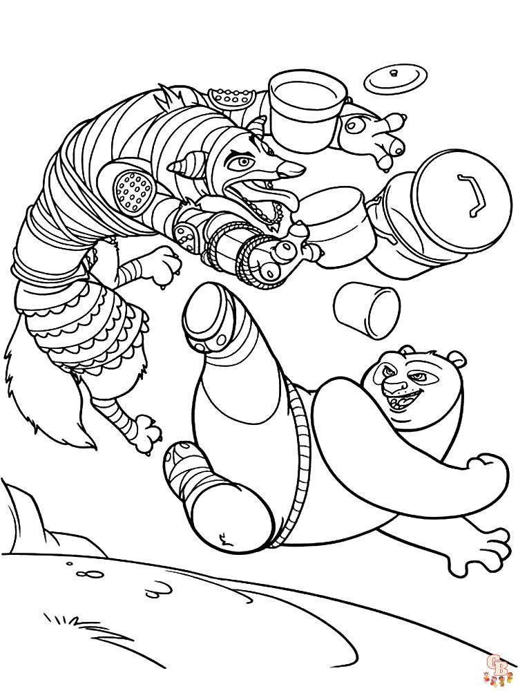 coloriage Kung Fu Panda