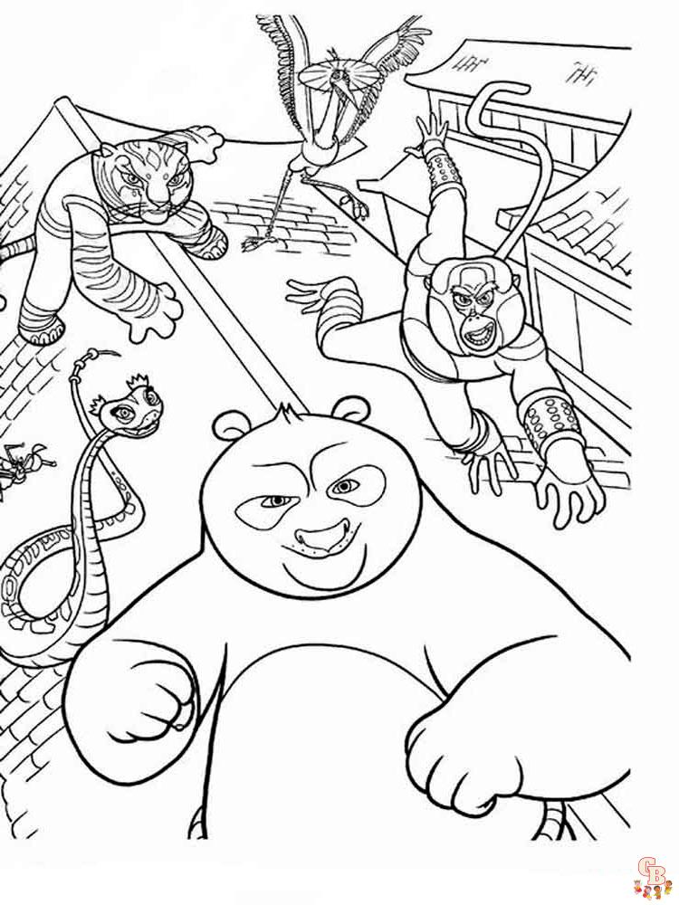 coloriage Kung Fu Panda