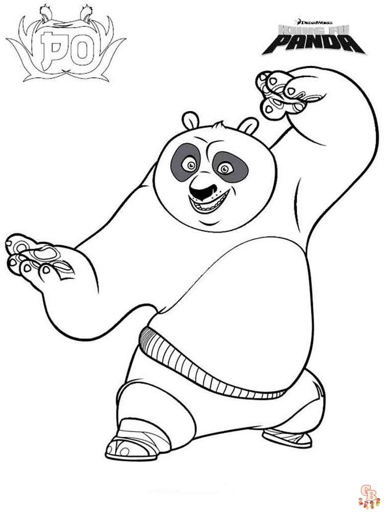 coloriage Kung Fu Panda