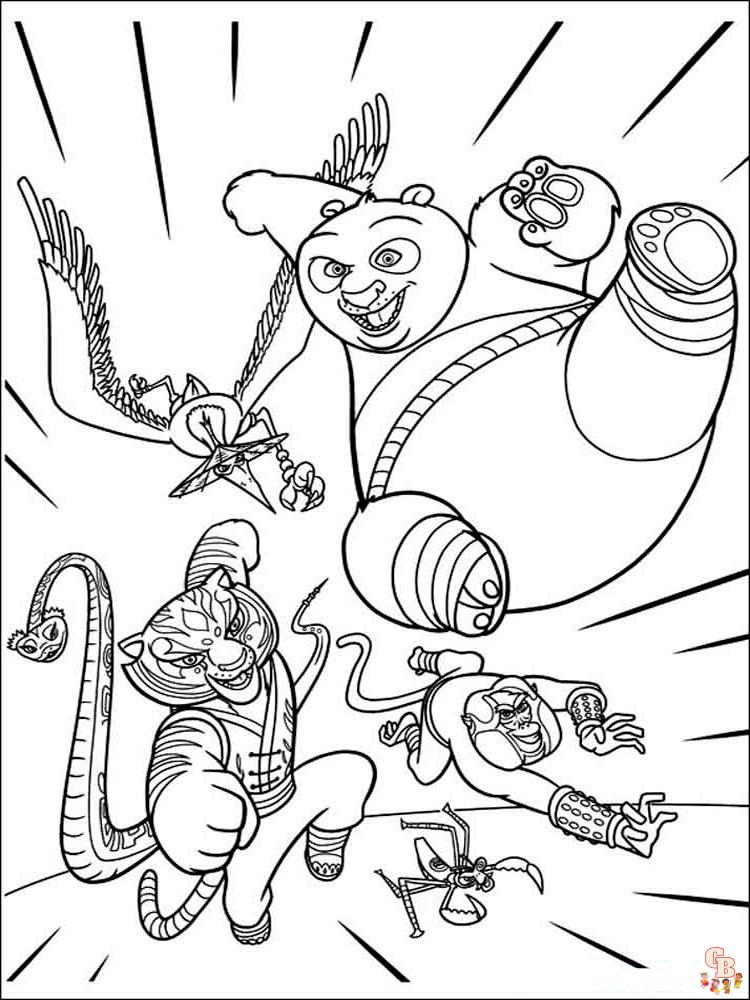 coloriage Kung Fu Panda