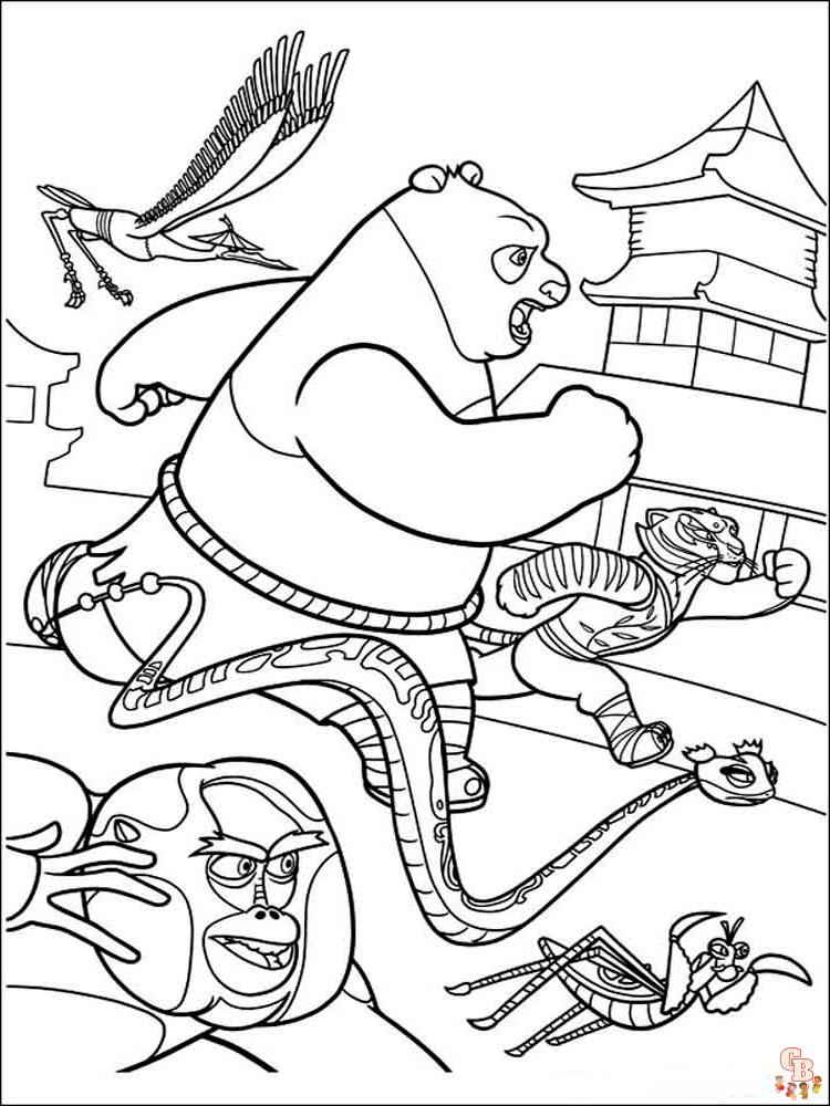 coloriage Kung Fu Panda