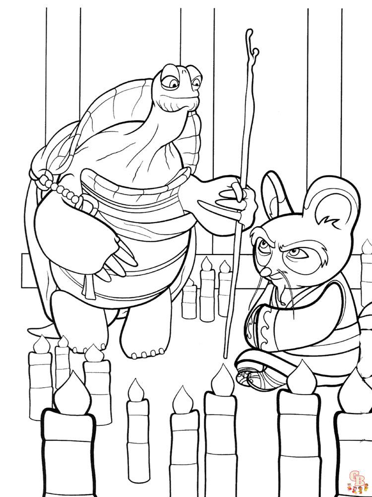 coloriage Kung Fu Panda