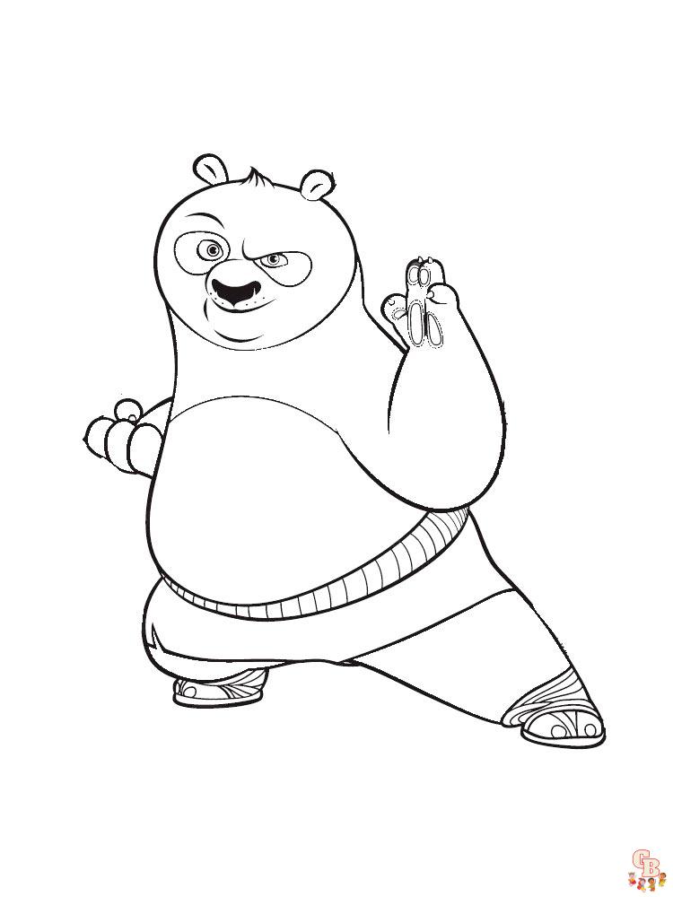 coloriage Kung Fu Panda