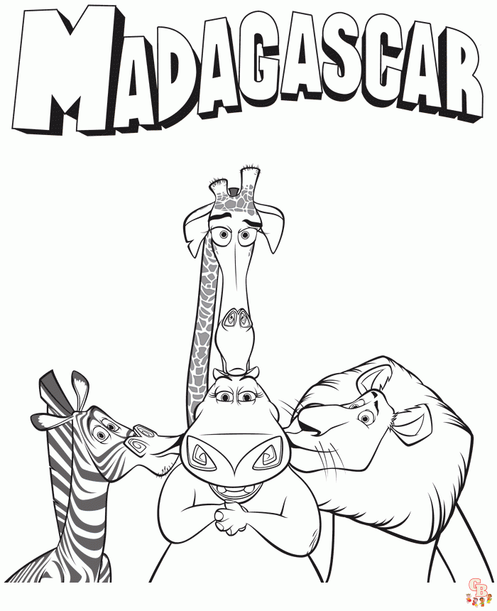 coloriage Madagascar